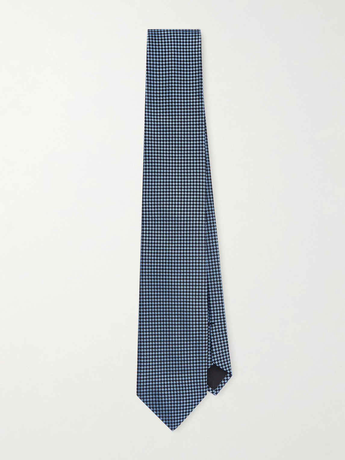 Tom Ford 8cm Checked Silk Tie - Men
