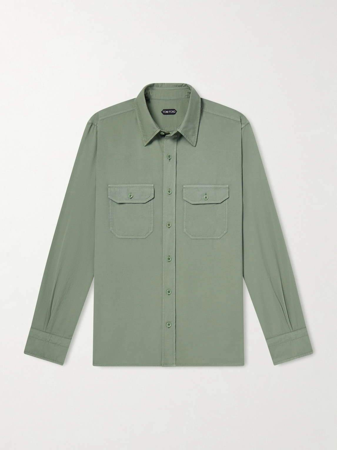 Tom Ford Cotton and Silk-Blend Shirt EU 44