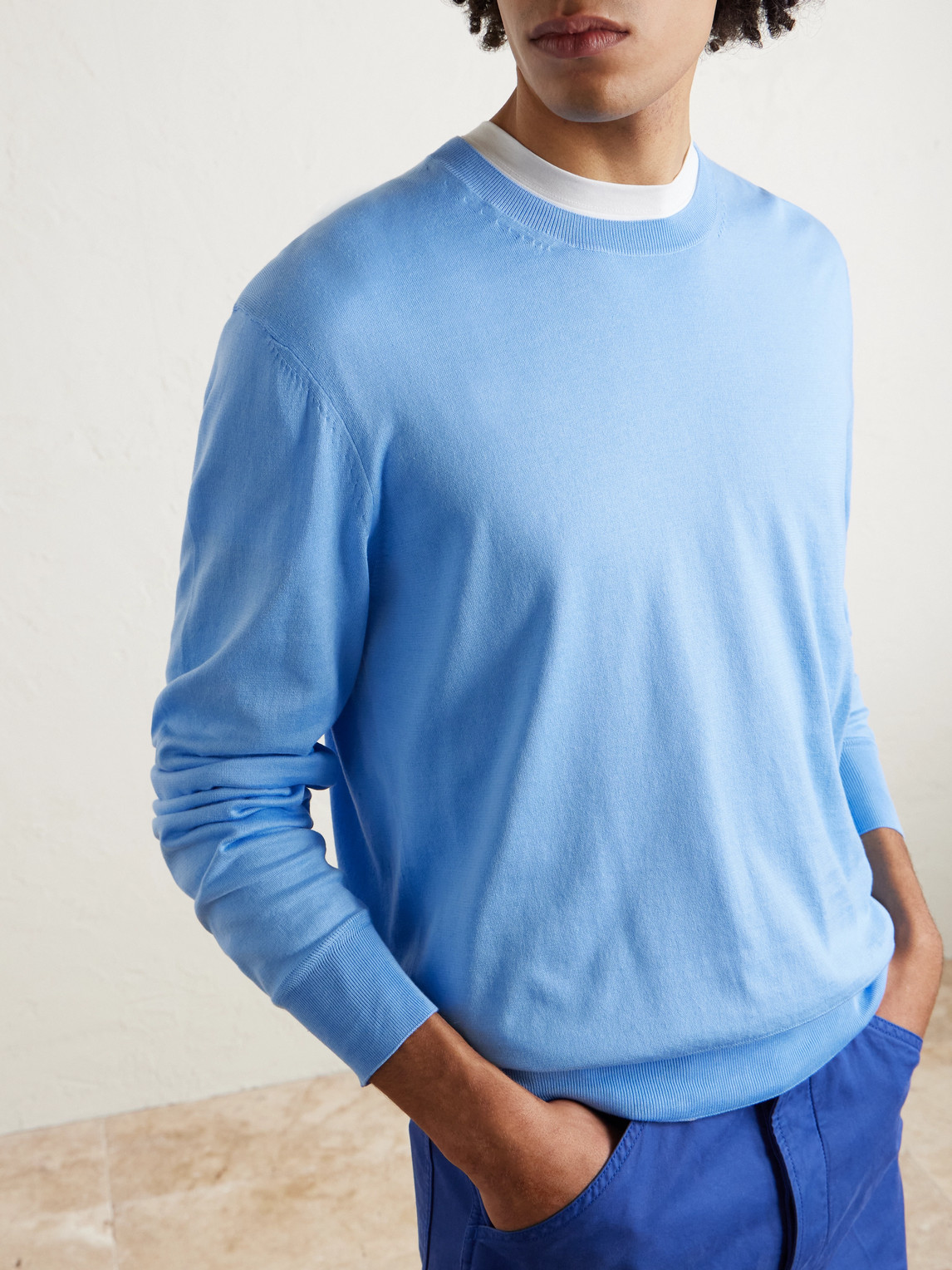  Tom Ford - Cotton Sweater - Men - Blue - It 46 