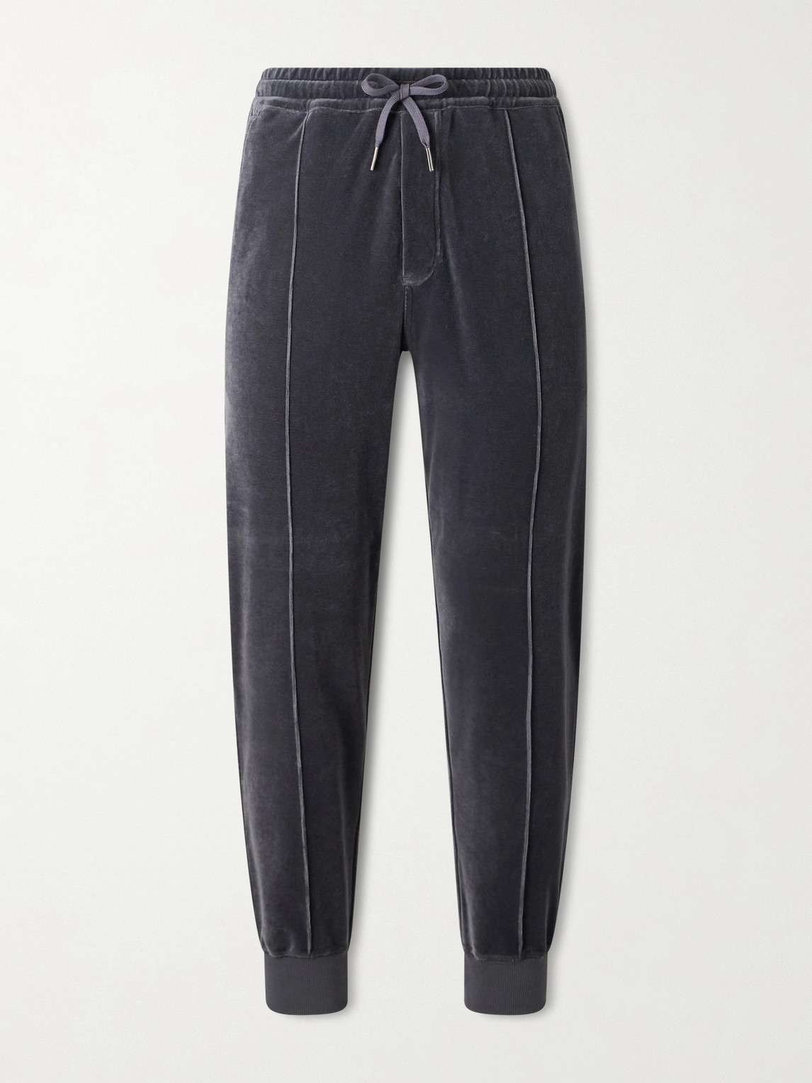 Tom Ford Tapered Cotton-Blend Velour Sweatpants - Men