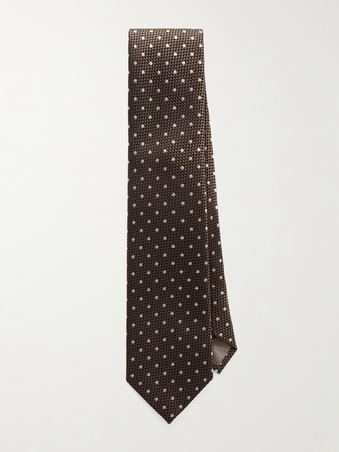 Tom Ford 8cm Embroidered Polka-Dot Silk-Jacquard Tie - Men