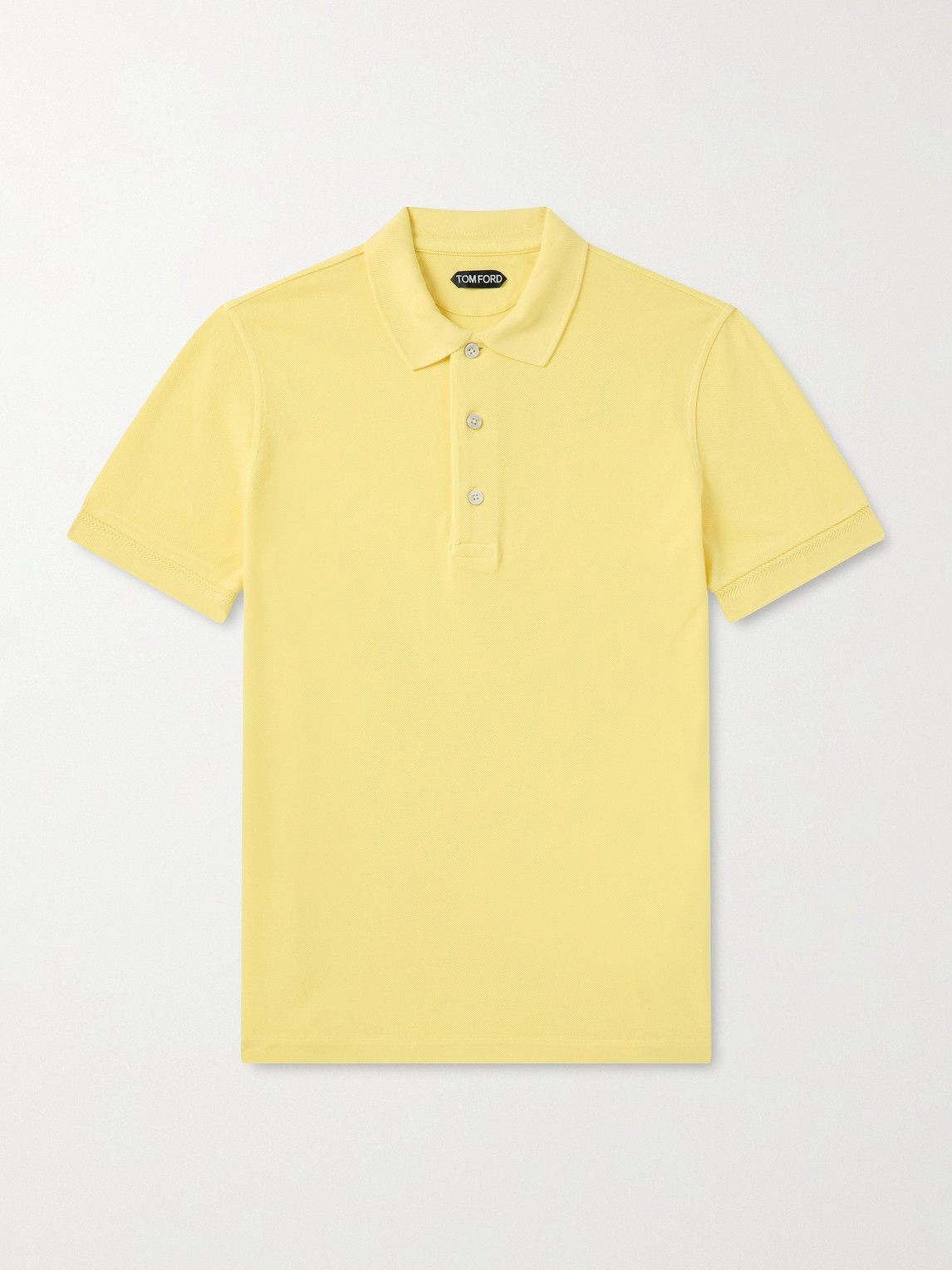 Tom Ford Slim-Fit Lyocell and Cotton-Blend Piqué Polo Shirt - Men