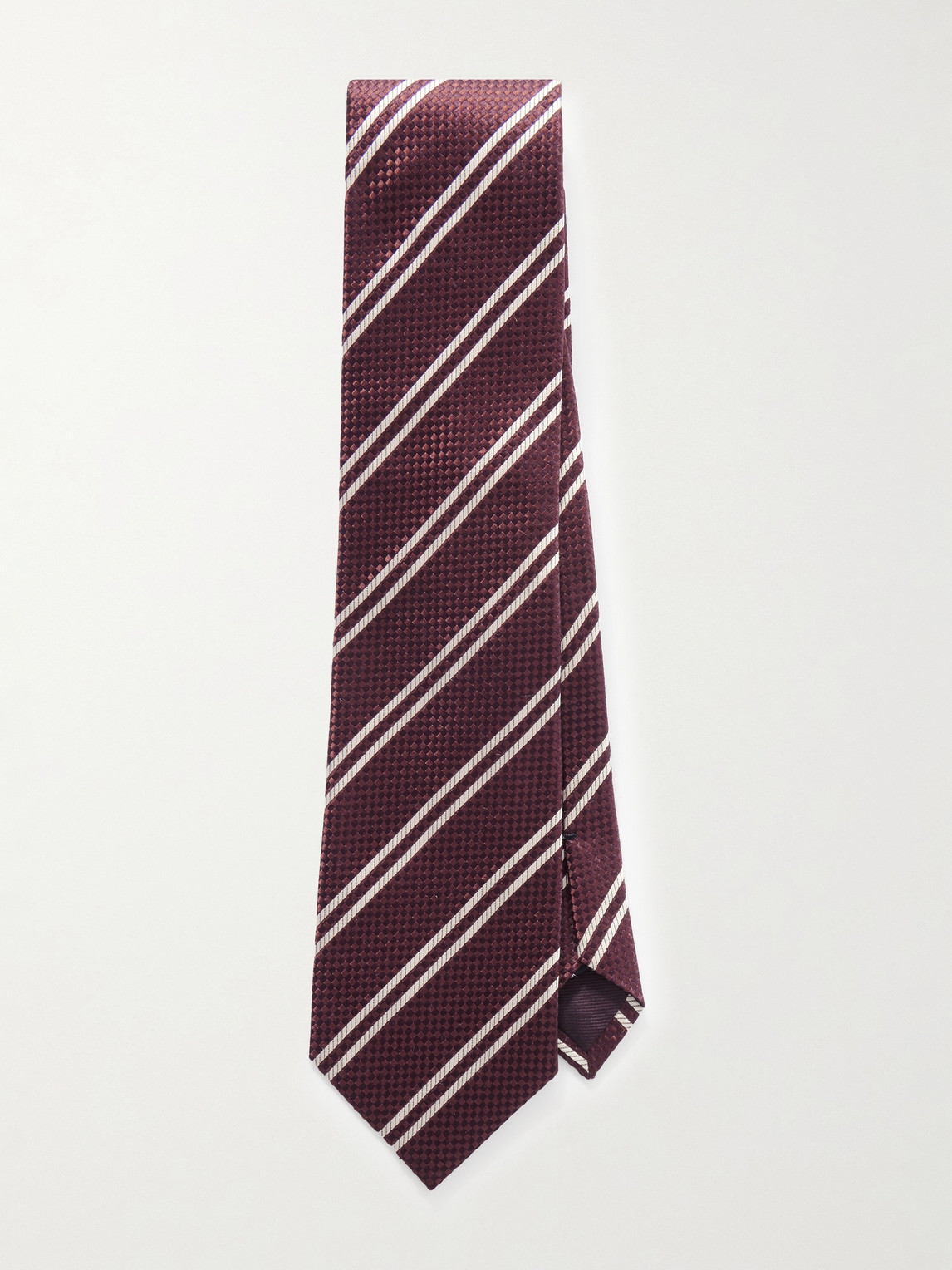 Tom Ford 8cm Striped Silk-Jacquard Tie - Men