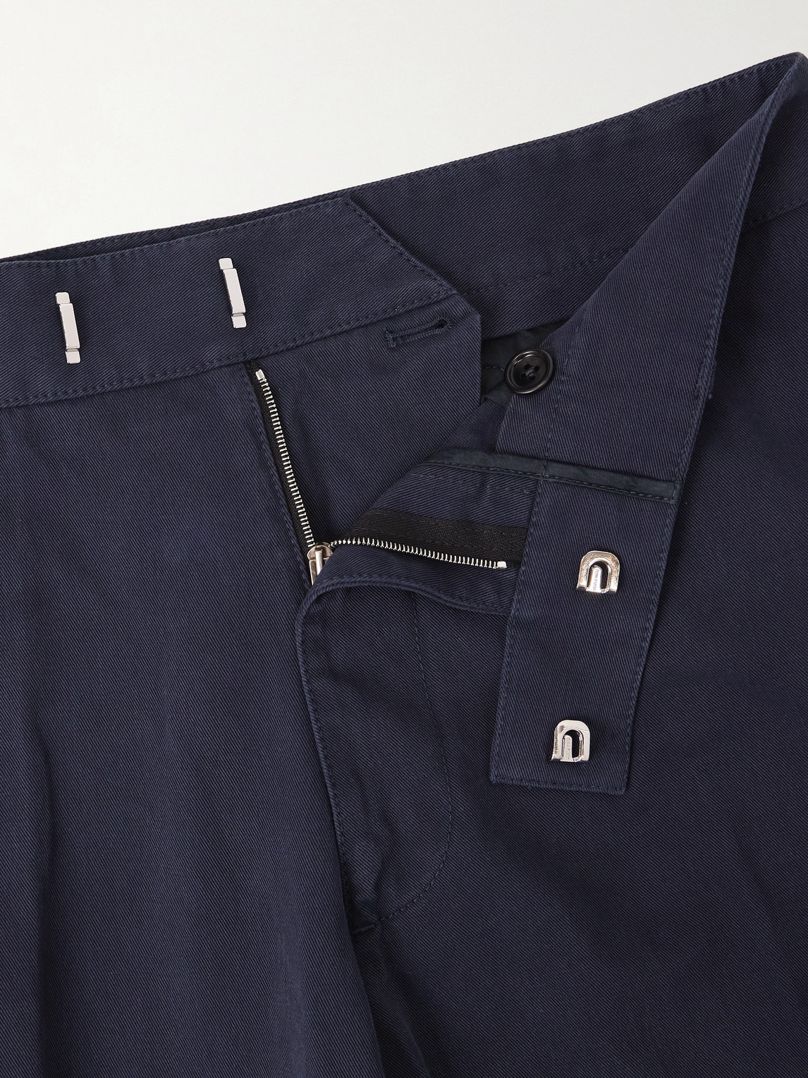 Wide-Leg Cotton-Drill Trousers