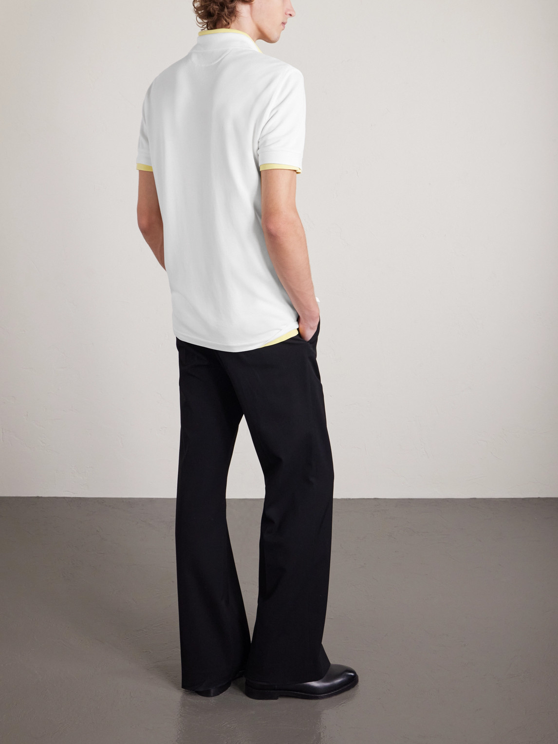 Slim-Fit Lyocell And Cotton-Blend Piqué Polo Shirt
