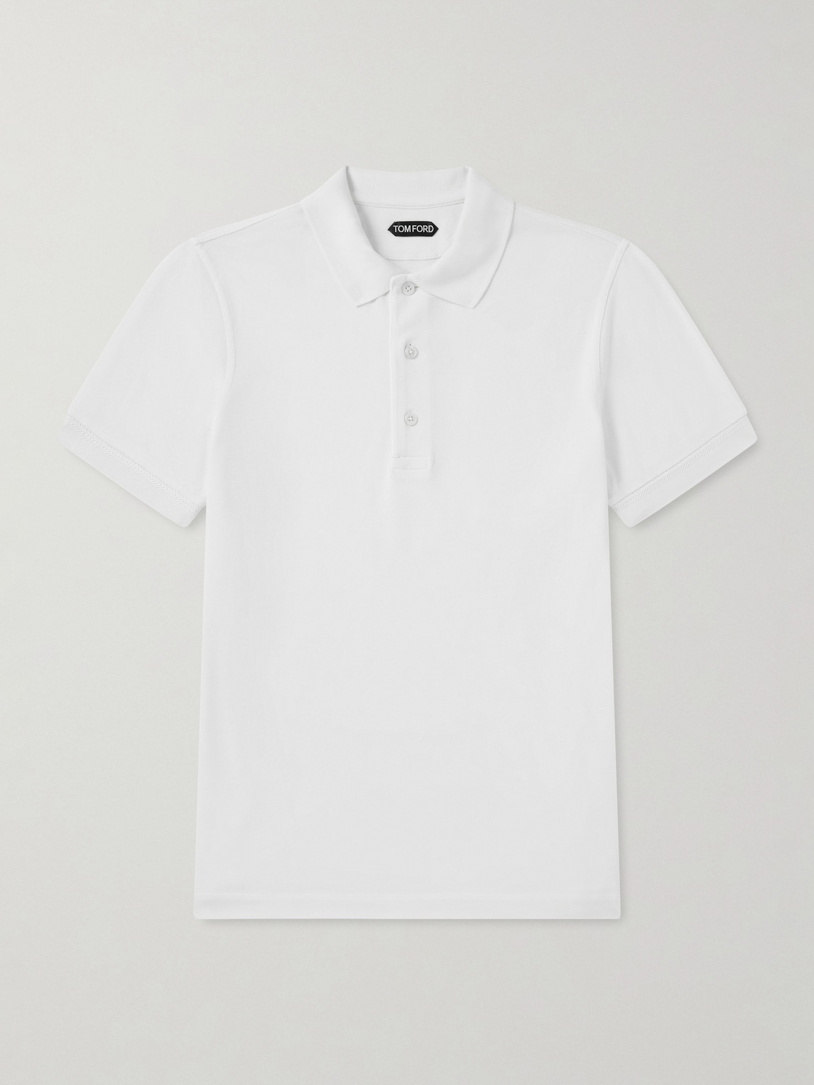 Tom Ford Slim-Fit Lyocell and Cotton-Blend Piqué Polo Shirt - Men