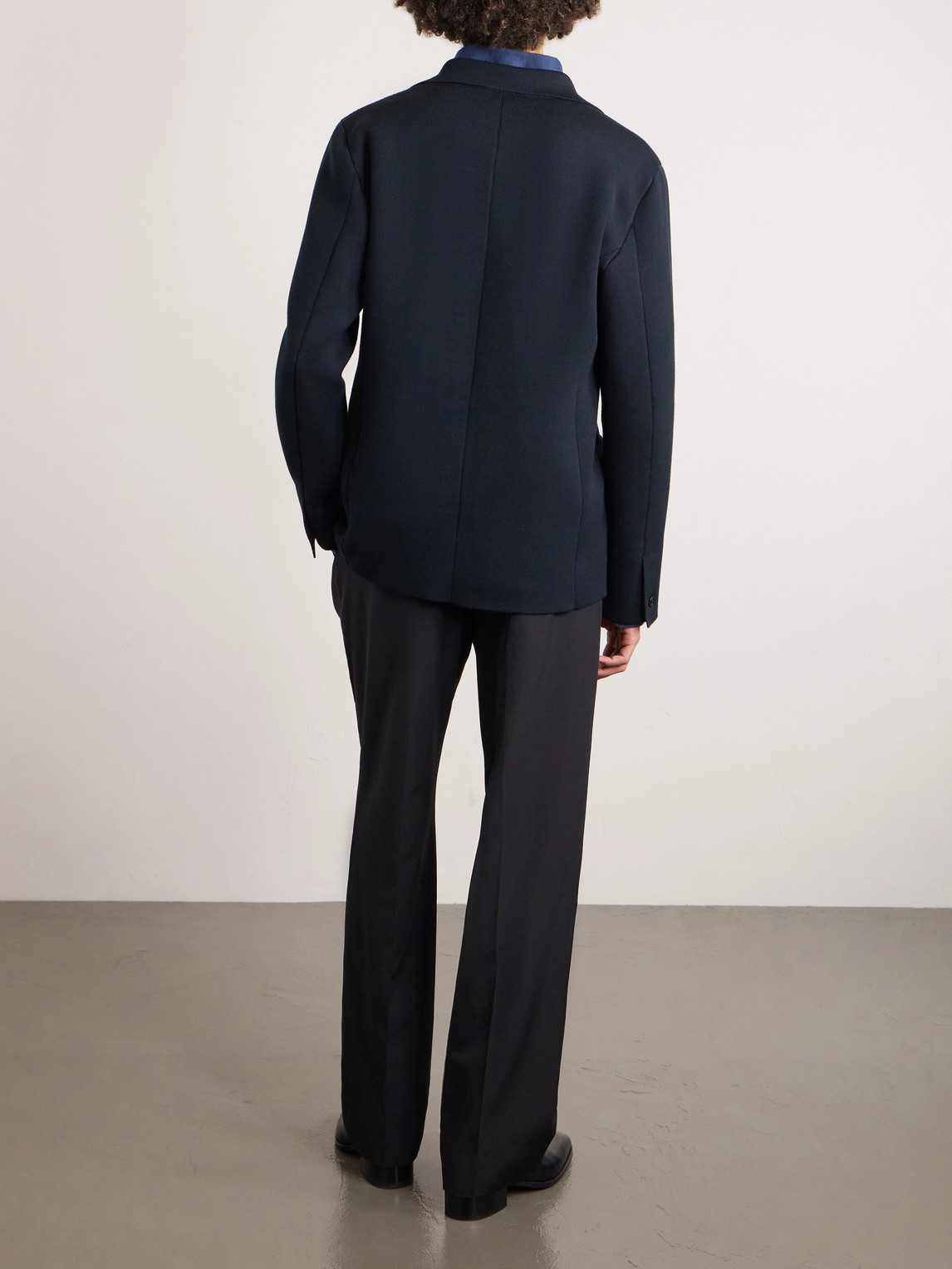 Tom Ford Wool-blend Jacket In Black
