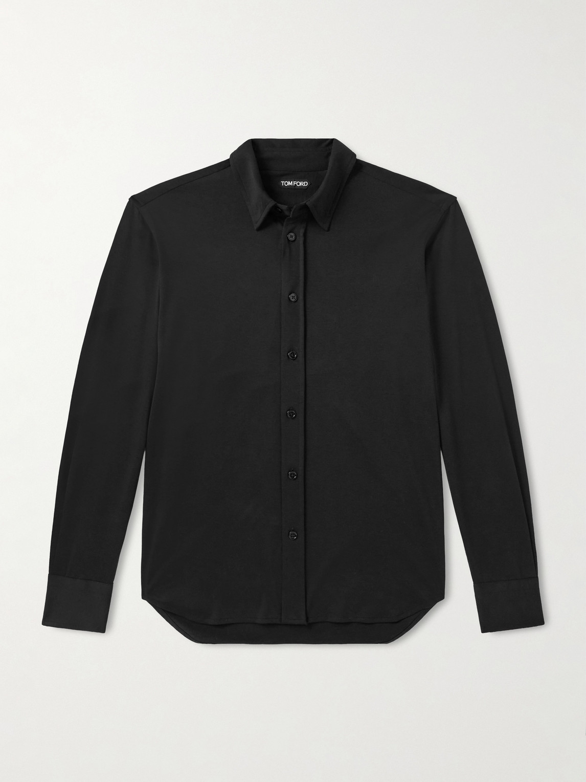 Tom Ford Silk and Cotton-Blend Jersey Shirt - Men