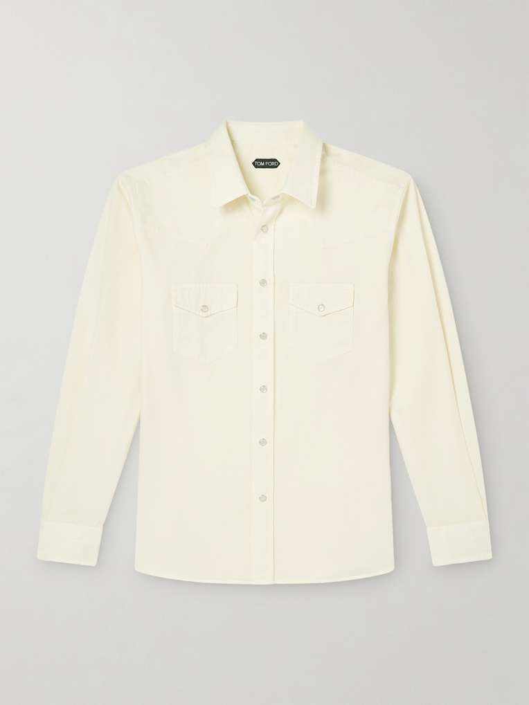 Tom Ford — Garment-Dyed Denim Shirt