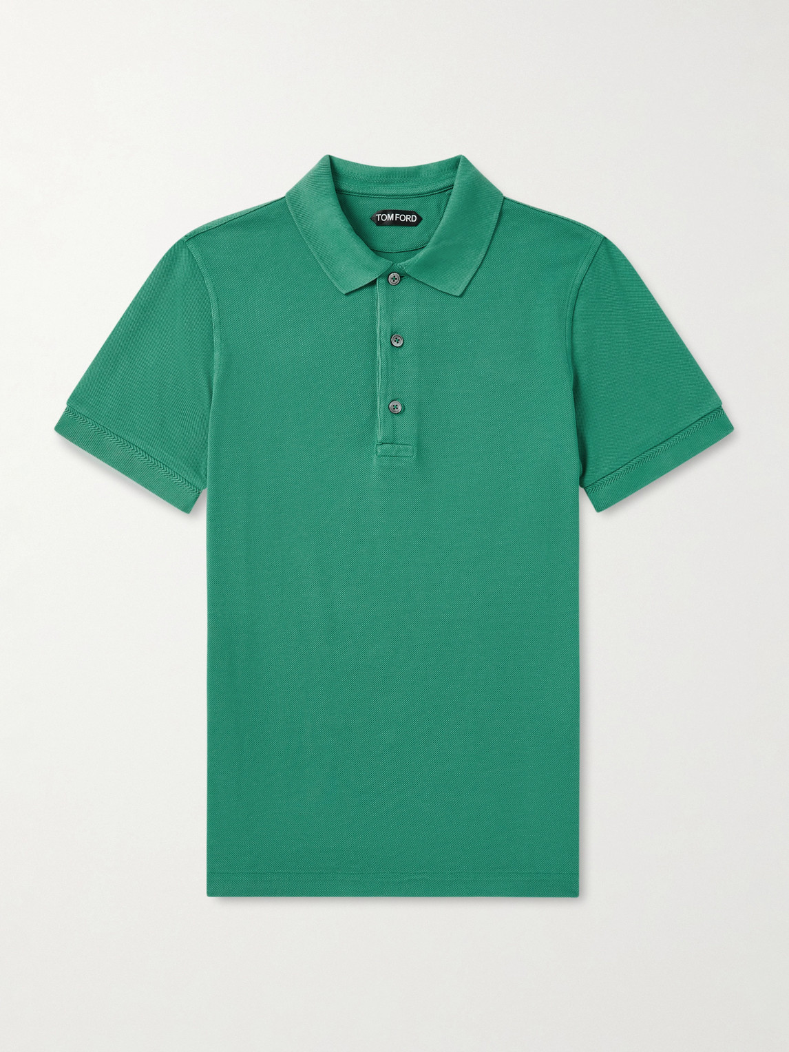 Tom Ford Slim-Fit Lyocell and Cotton-Blend Piqué Polo Shirt - Men
