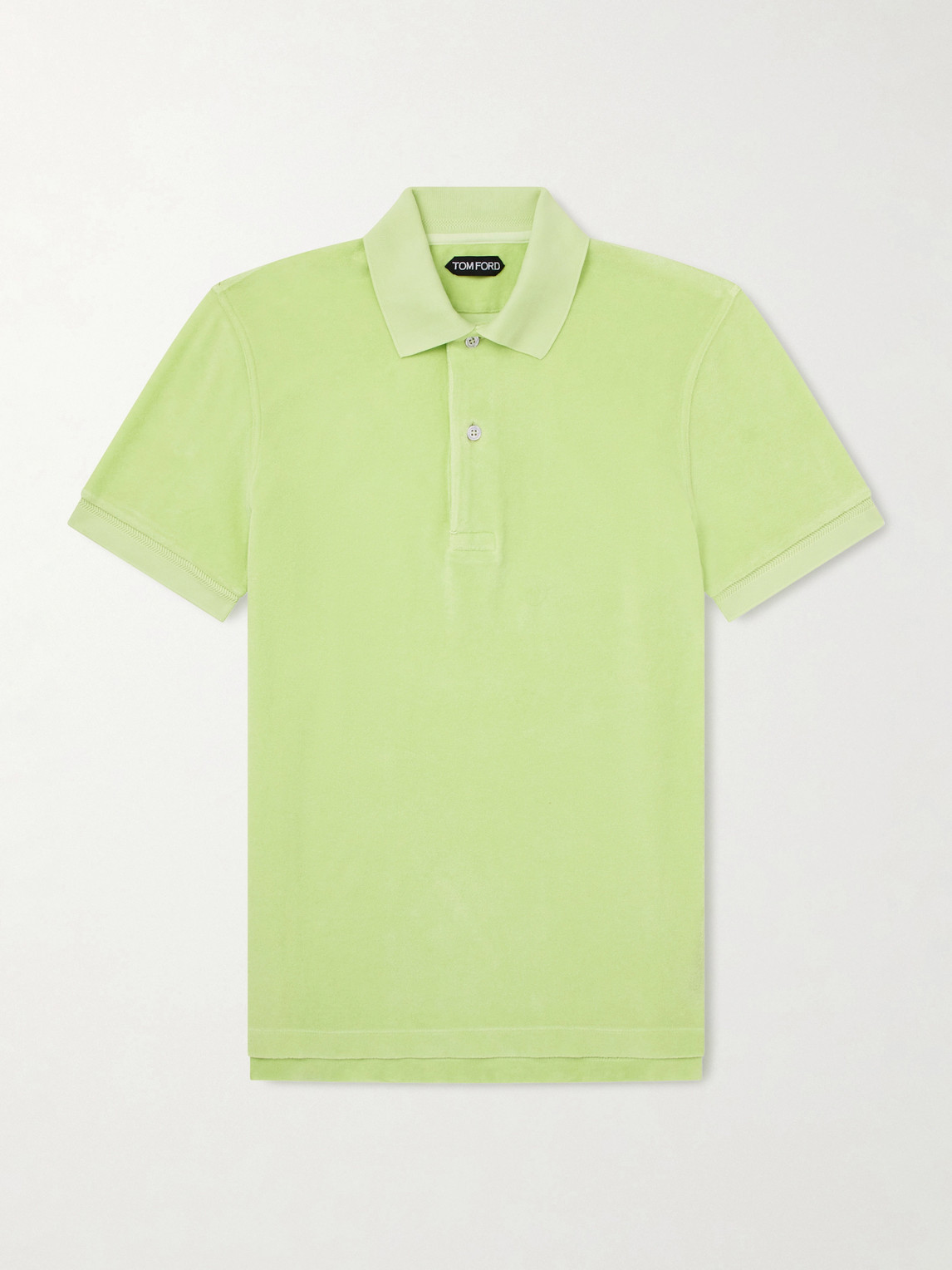 Tom Ford Slim-Fit Cotton-Blend Terry Polo Shirt - Men