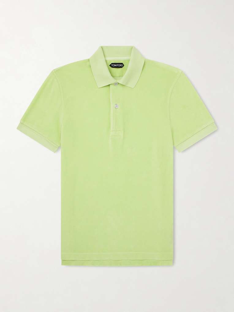 Tom Ford — Slim-Fit Cotton-Blend Terry Polo Shirt