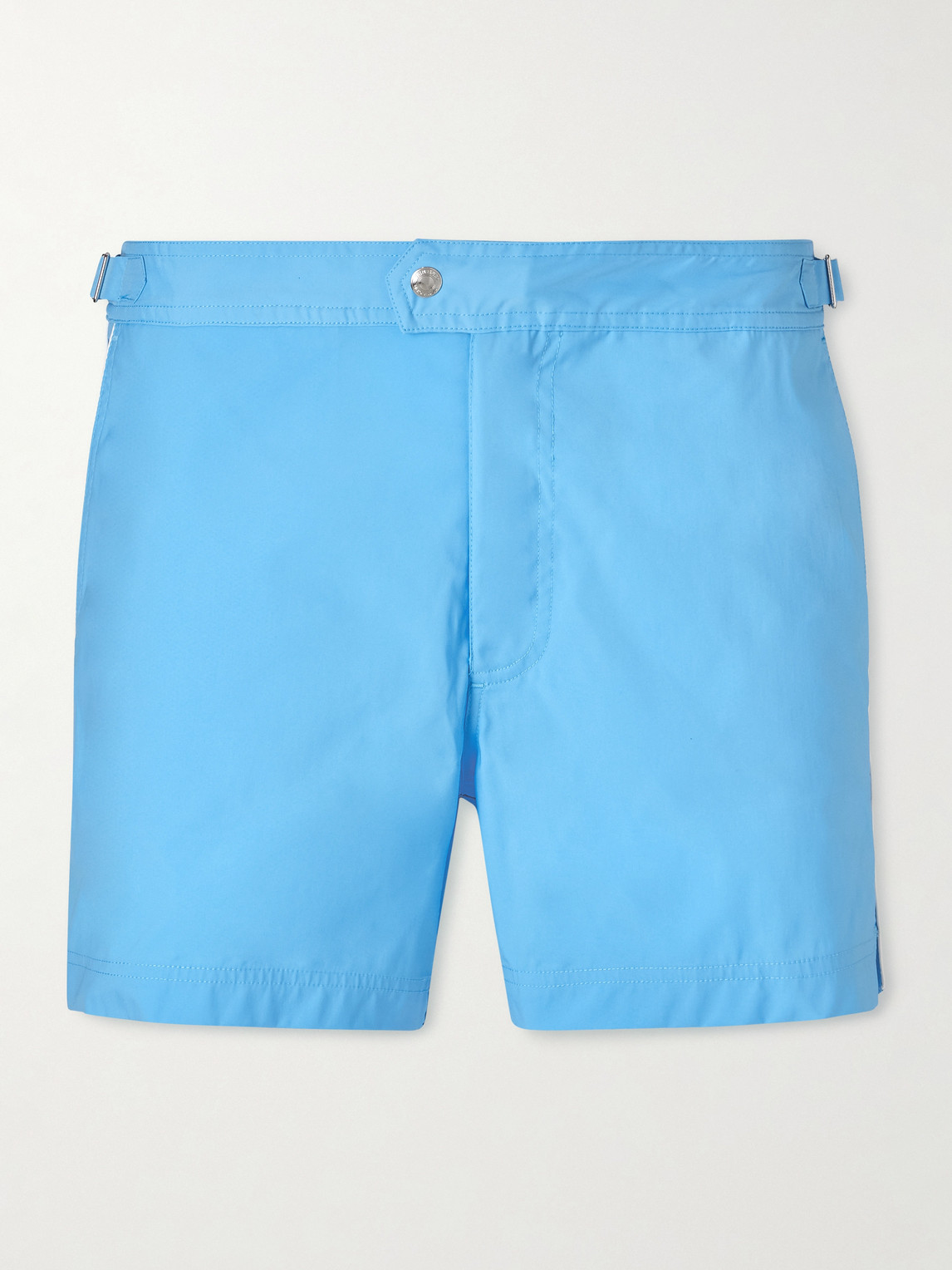 Tom Ford Straight-Leg Mid-Length Piped Swim Shorts - Men