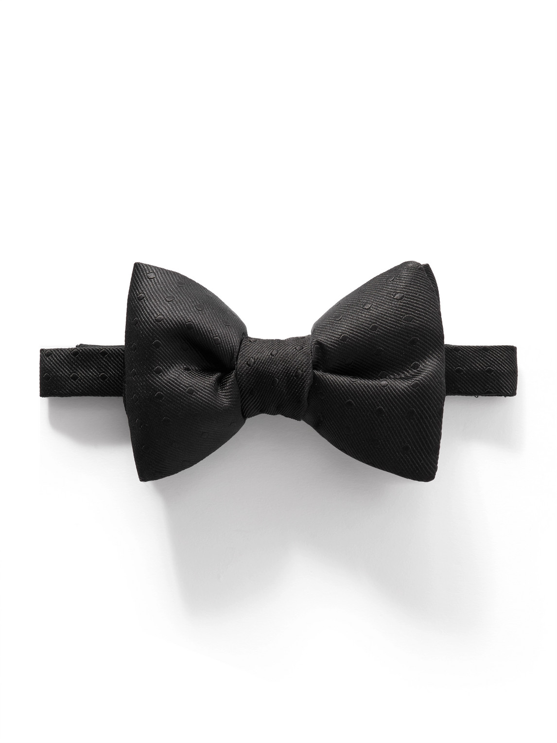 Tom Ford Pre-tied Polka-dot Silk-twill Bow-tie In Black