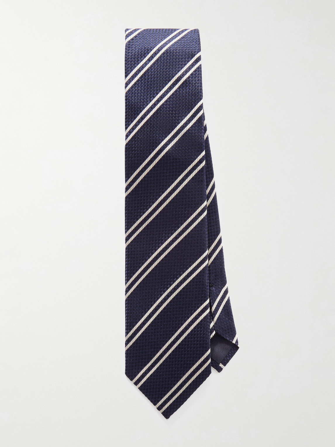 Tom Ford 8cm Striped Silk-Jacquard Tie - Men