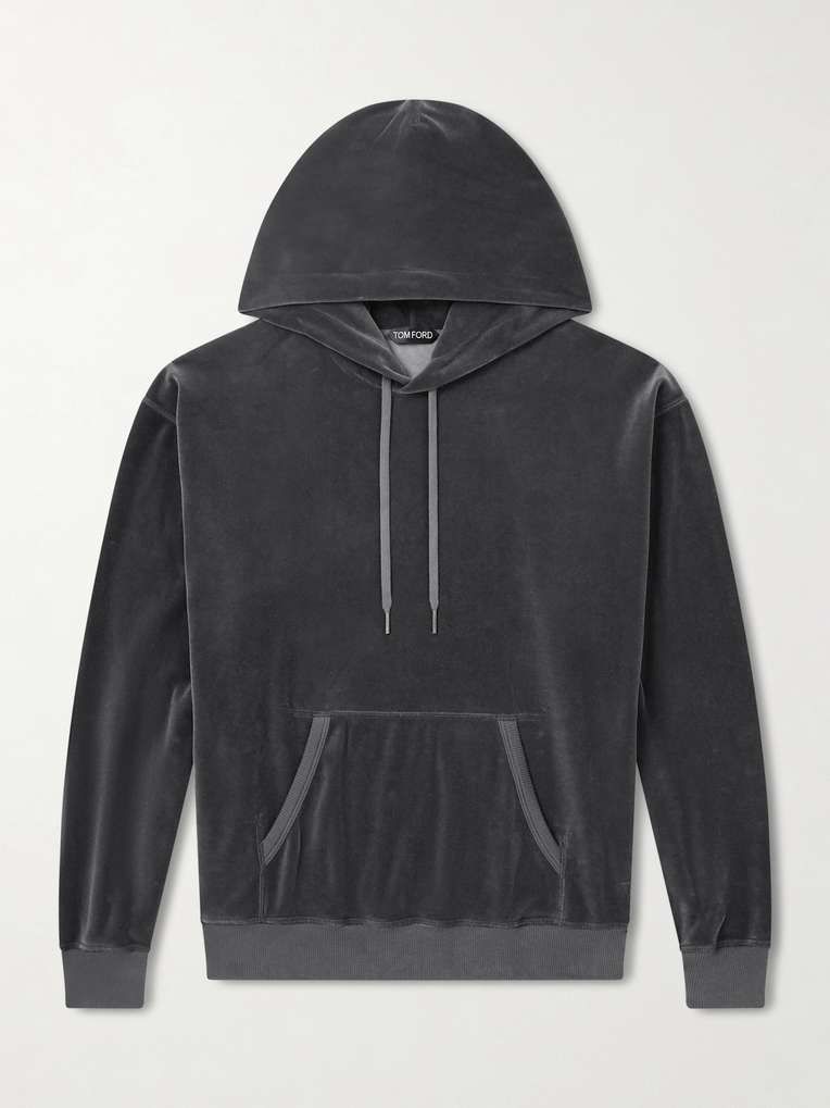 Tom Ford — Cotton-Blend Velour Hoodie