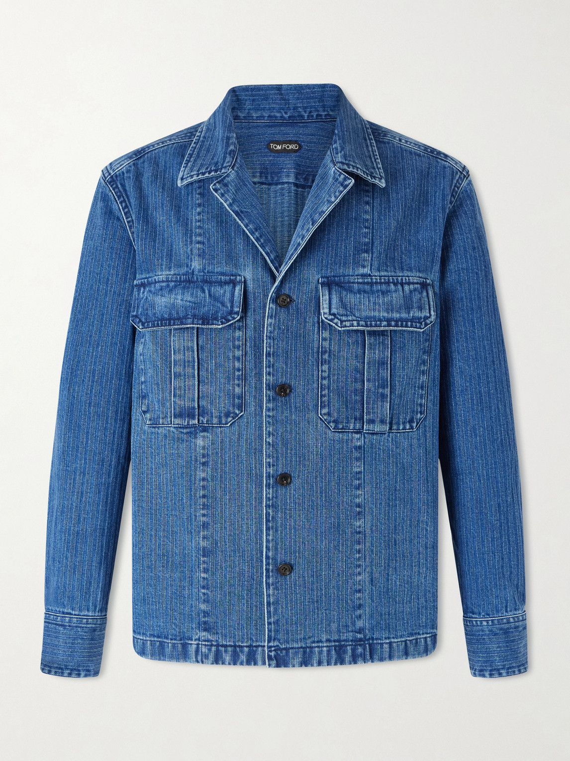 Tom Ford Herringbone Denim Overshirt - Men