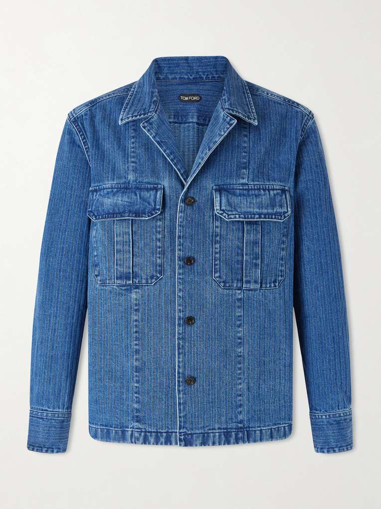 Tom Ford — Herringbone Denim Overshirt