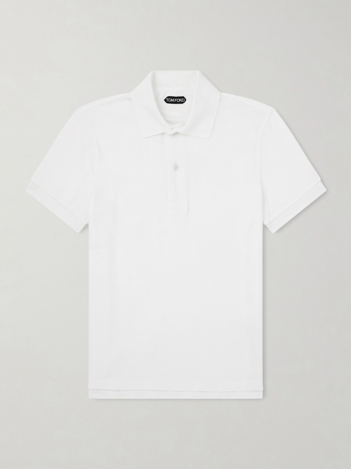 Tom Ford Slim-Fit Cotton-Blend Terry Polo Shirt - Men