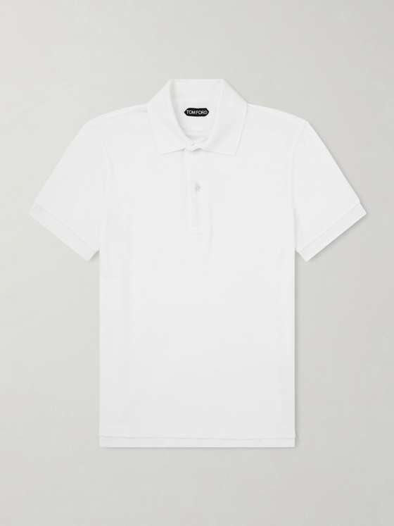 Tomford Slim-Fit Cotton-Blend Terry Polo Shirt