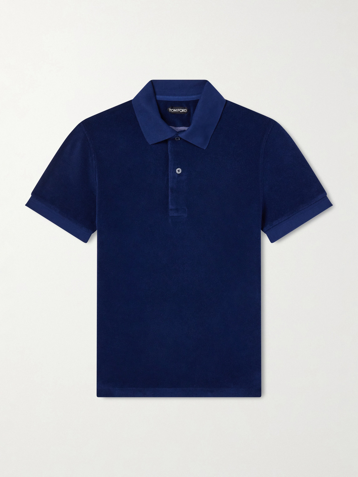 Tom Ford Slim-Fit Cotton-Blend Terry Polo Shirt - Men