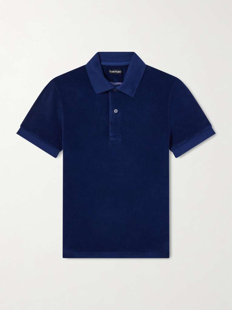 Tom Ford — Slim-Fit Cotton-Blend Terry Polo Shirt