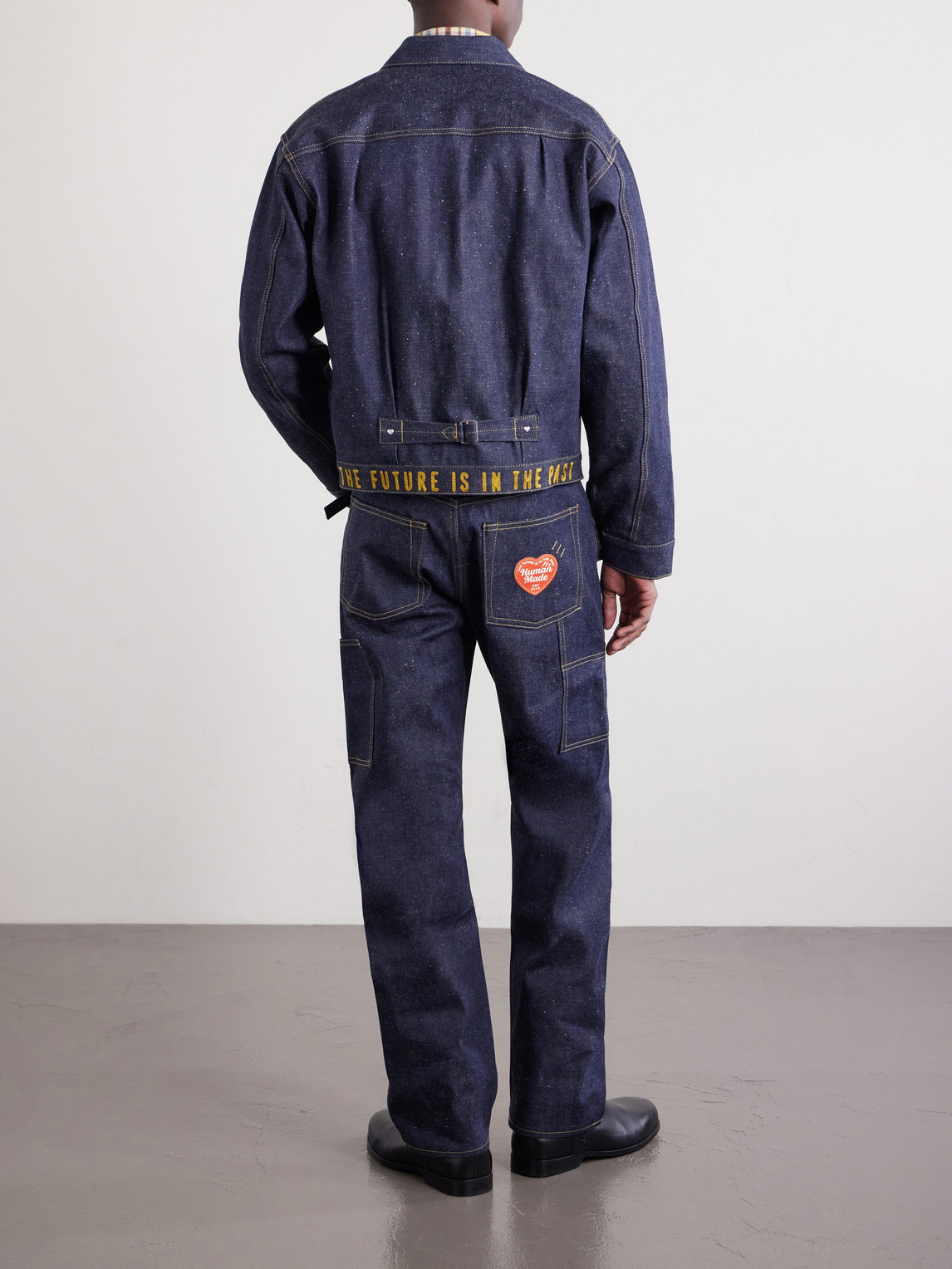  Human Made - Pleated Denim Jacket - Men - Blue - S 