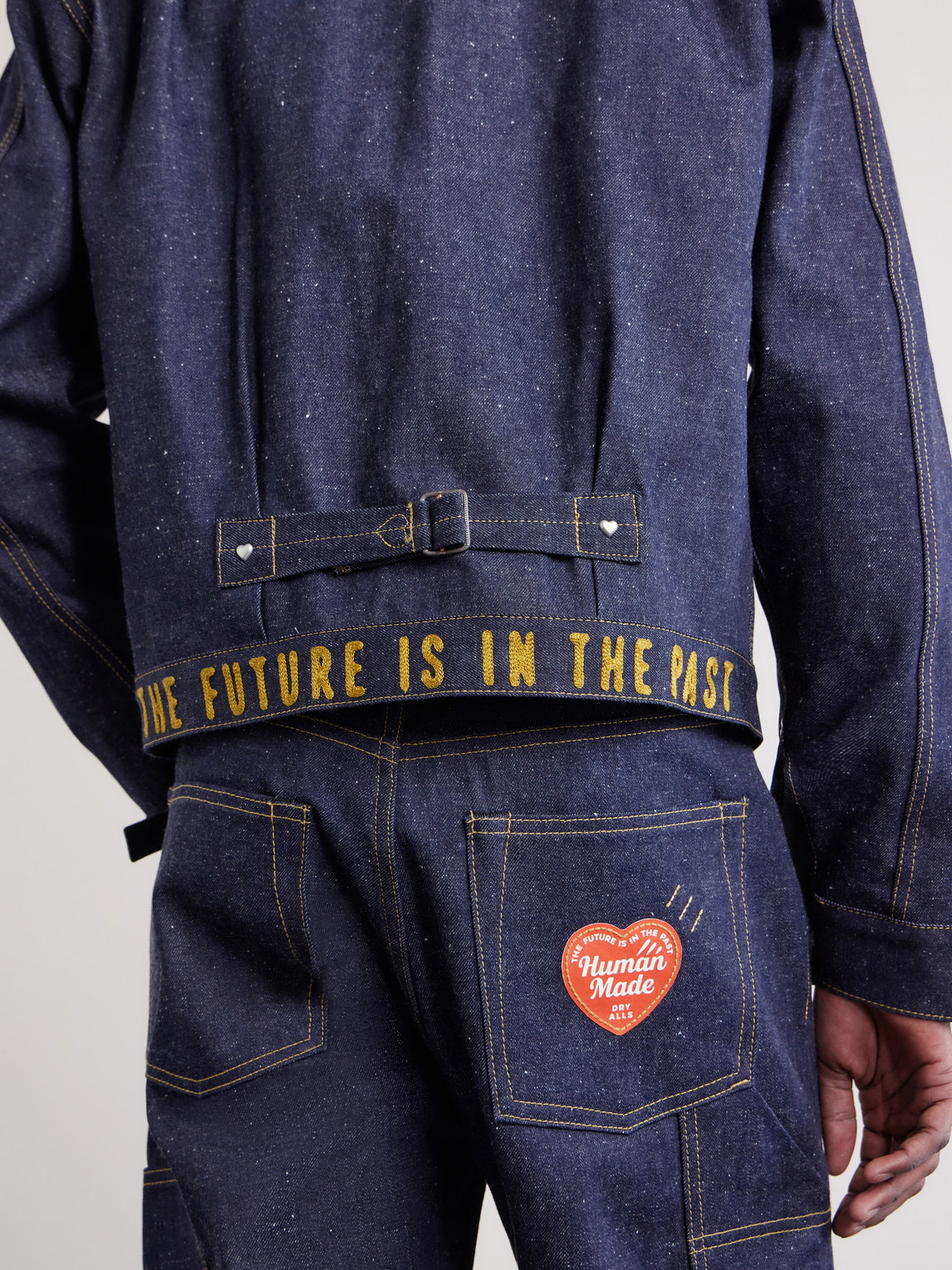 Pleated Denim Jacket