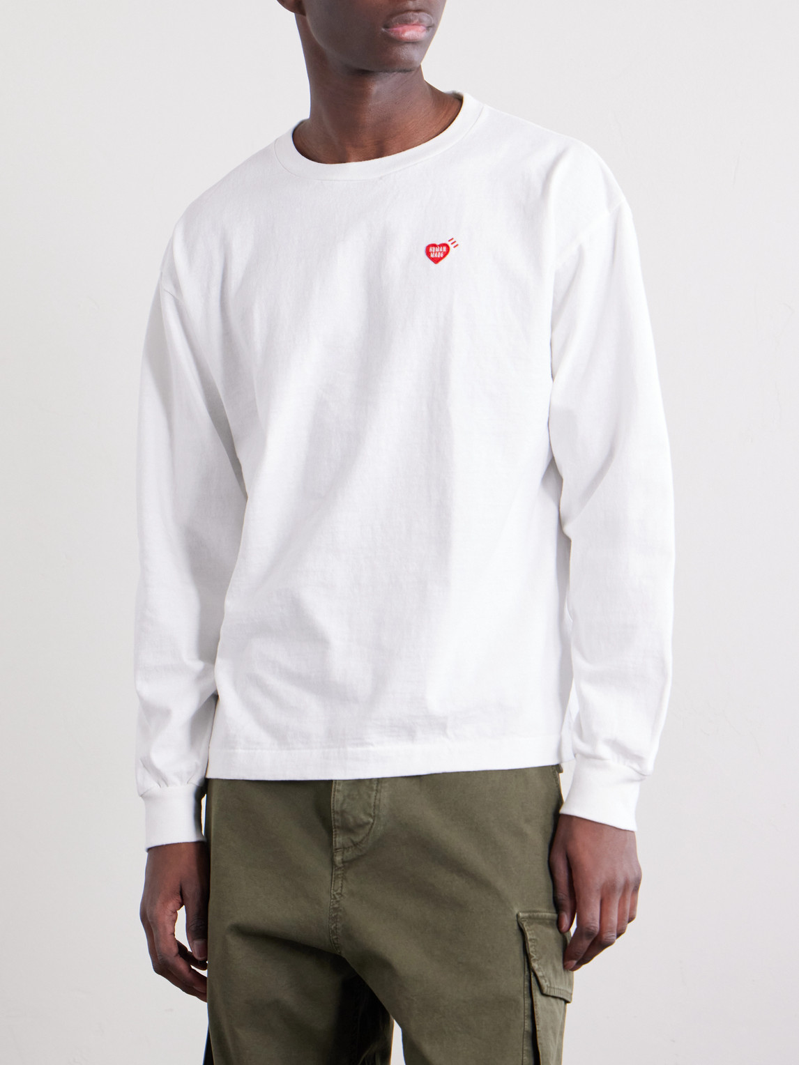Logo-Appliquéd Cotton-Jersey T-Shirt