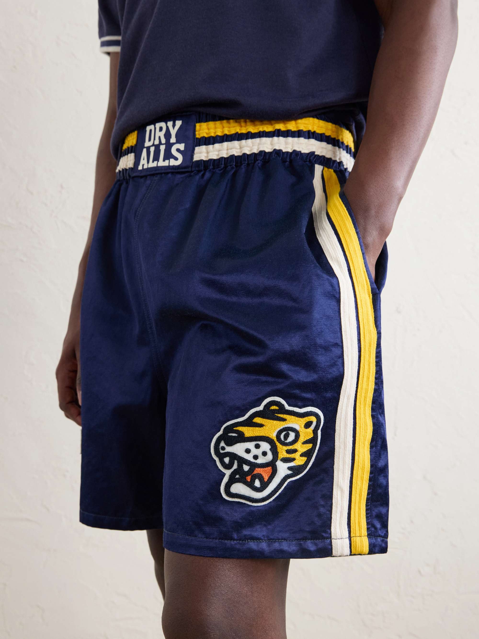 HUMAN MADE Straight-Leg Logo-Embroidered Cotton-Blend Shorts for 
