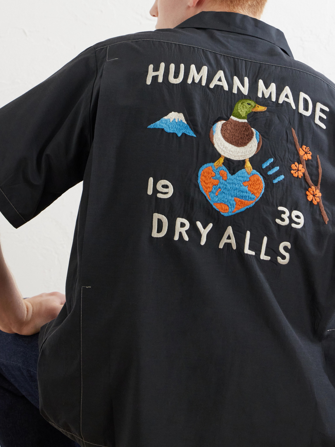 Souvenir Logo-Embroidered Poplin Shirt