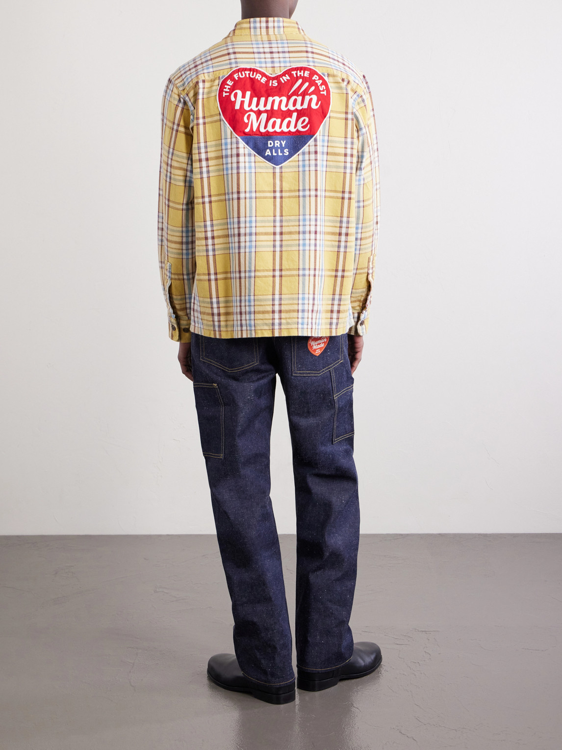 Logo-Embroidered Checked Cotton-Flannel Shirt