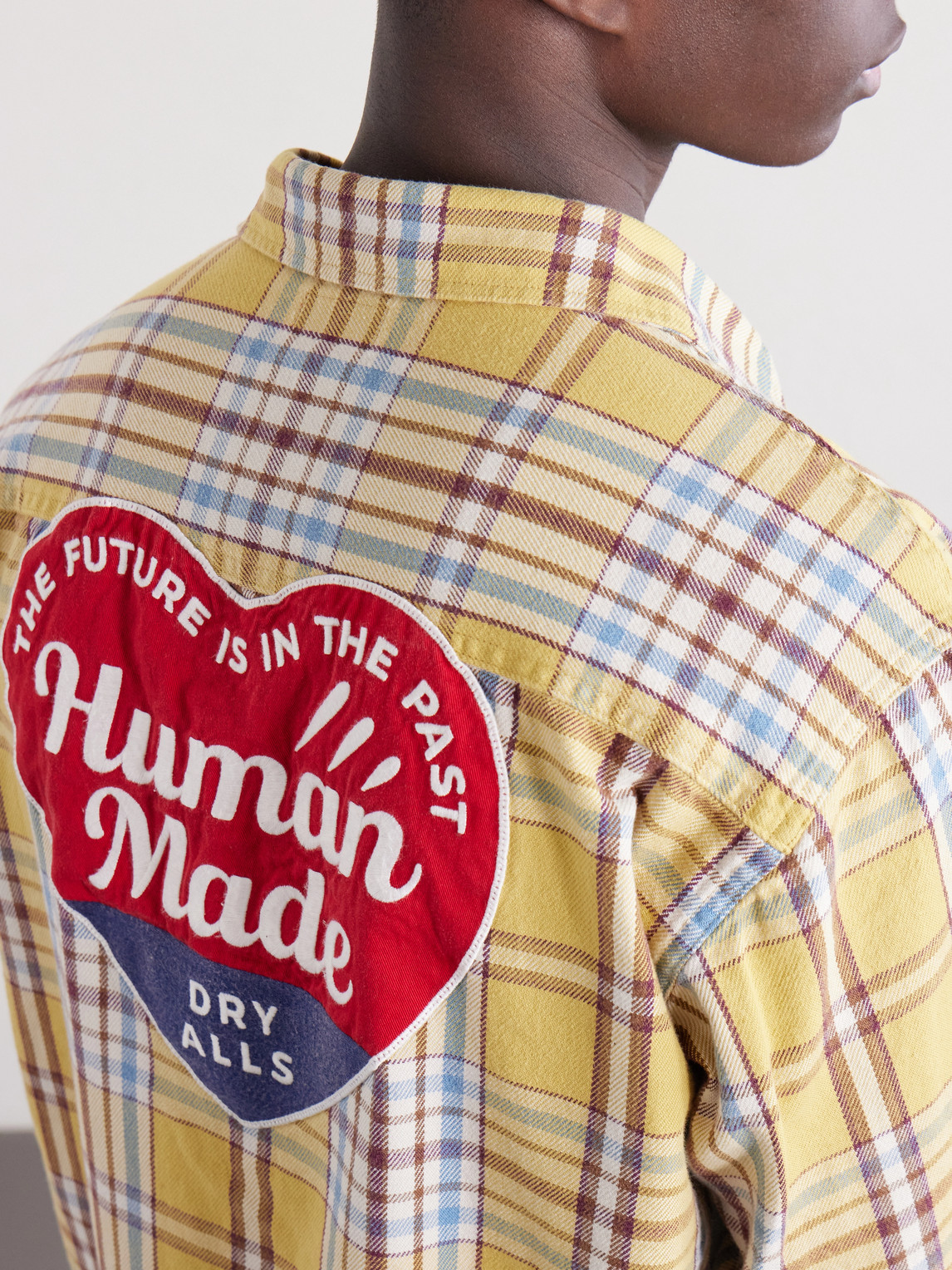 Logo-Embroidered Checked Cotton-Flannel Shirt