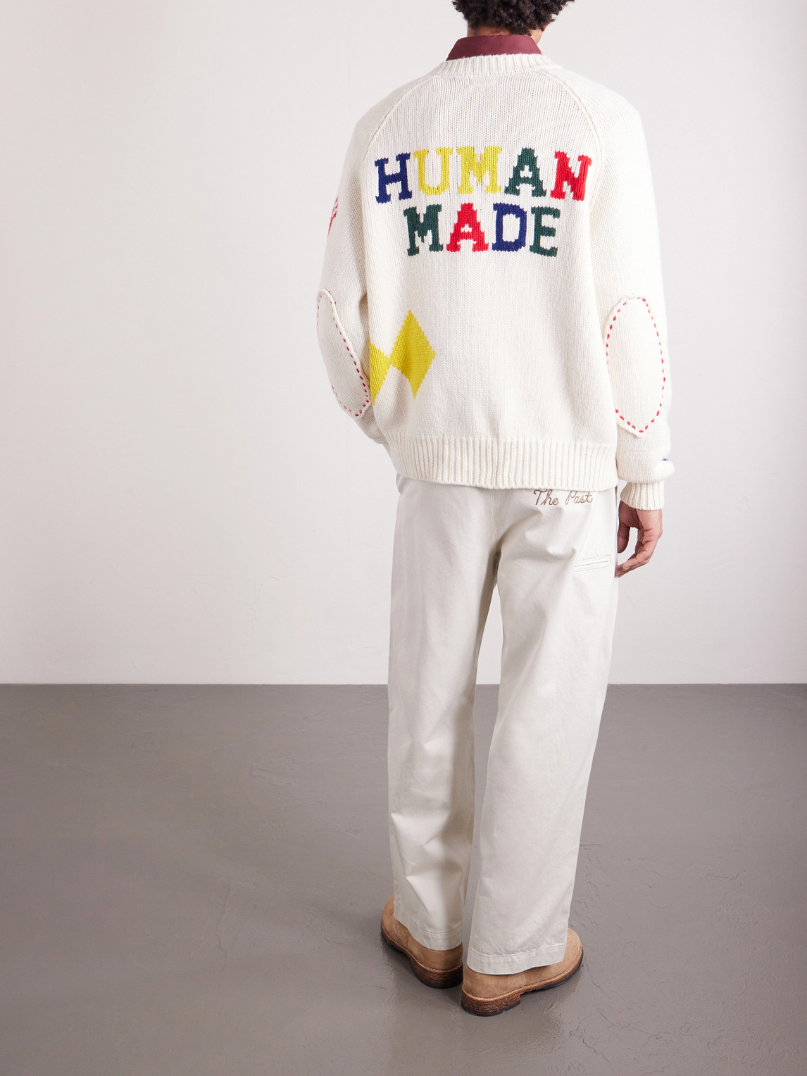  Human Made - Intarsia Wool-blend Sweater - Men - White - L 