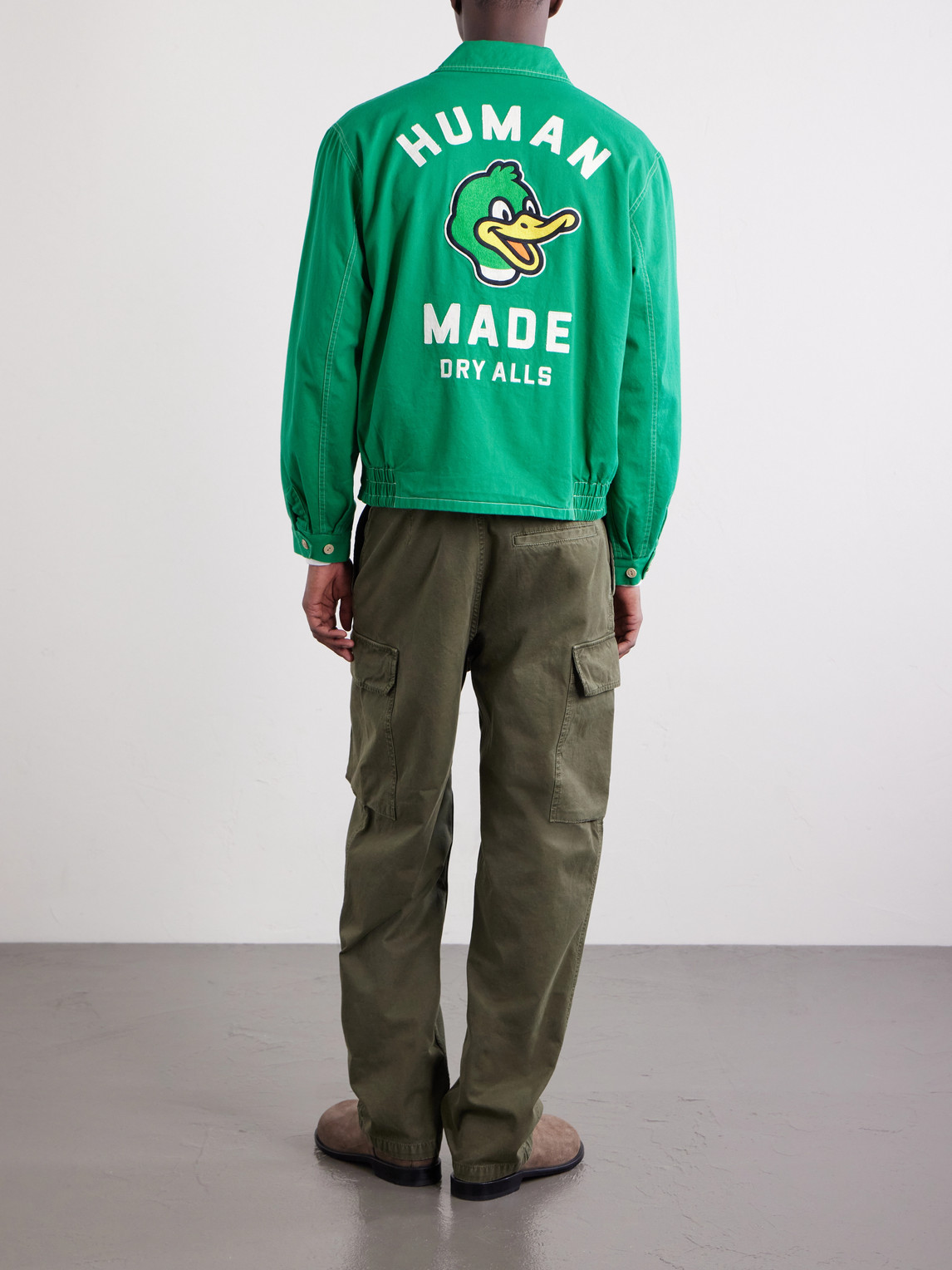 Logo-Embroidered Cotton-Twill Jacket
