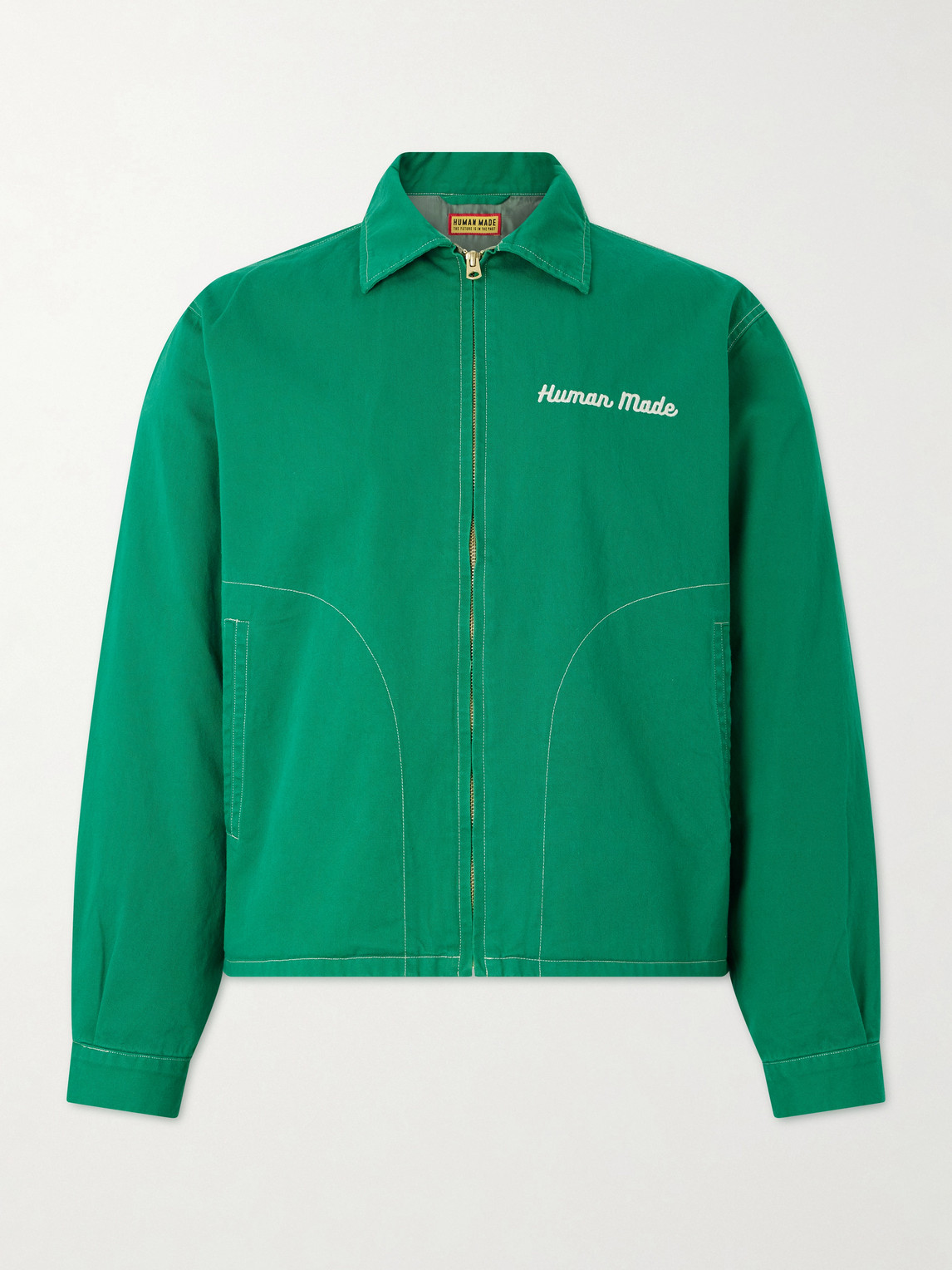 Human Made Logo-Embroidered Cotton-Twill Jacket - Men
