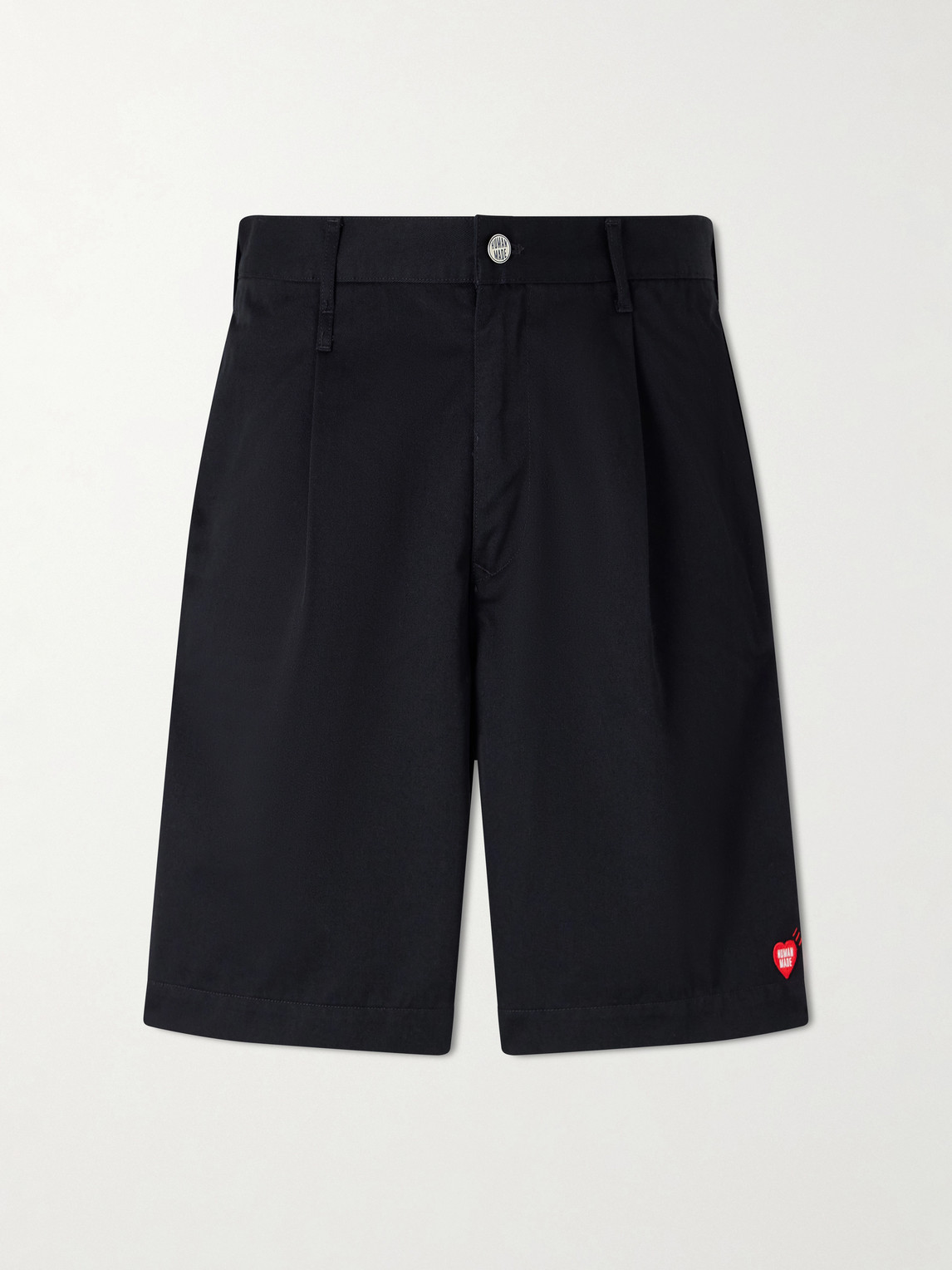 Human Made Skater Straight-Leg Logo-Detailed Pleated Twill Shorts - Men | Thumbnail 7 Human Made Skater Straight-Leg Logo-Detailed Pleated Twill Shorts - Men | Thumbnail 7