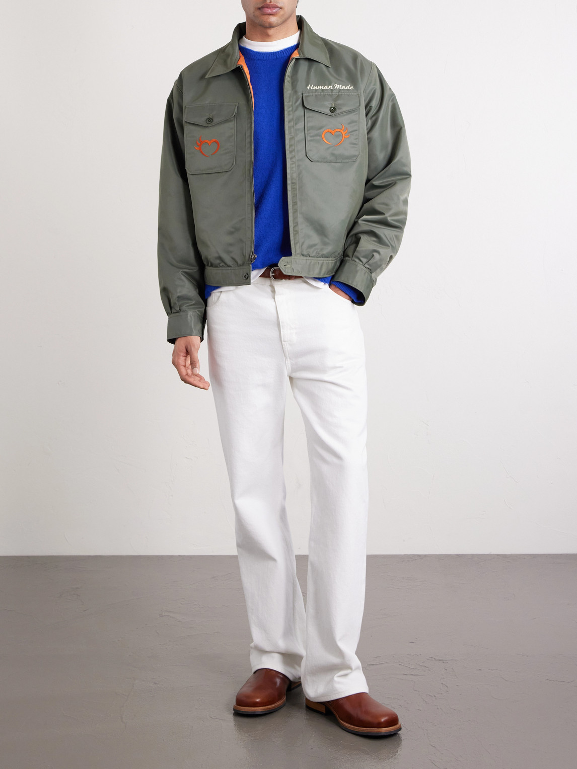 Embroidered Nylon Jacket