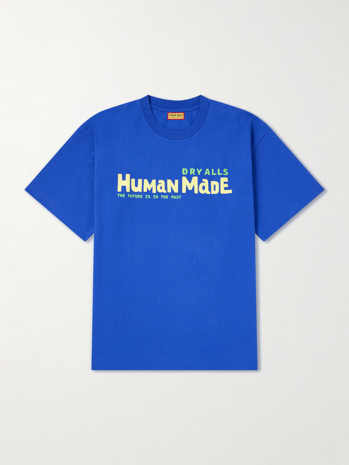 Human Made Logo-print Cotton-jersey T-shirt In Blue