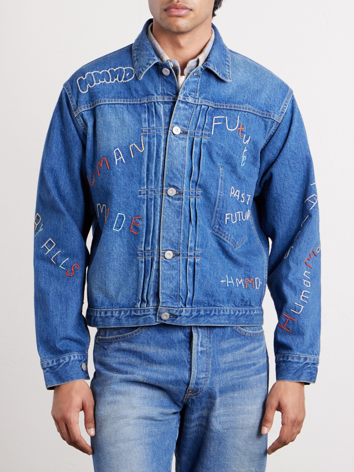  Human Made - Embroidered Denim Jacket - Men - Blue - S 