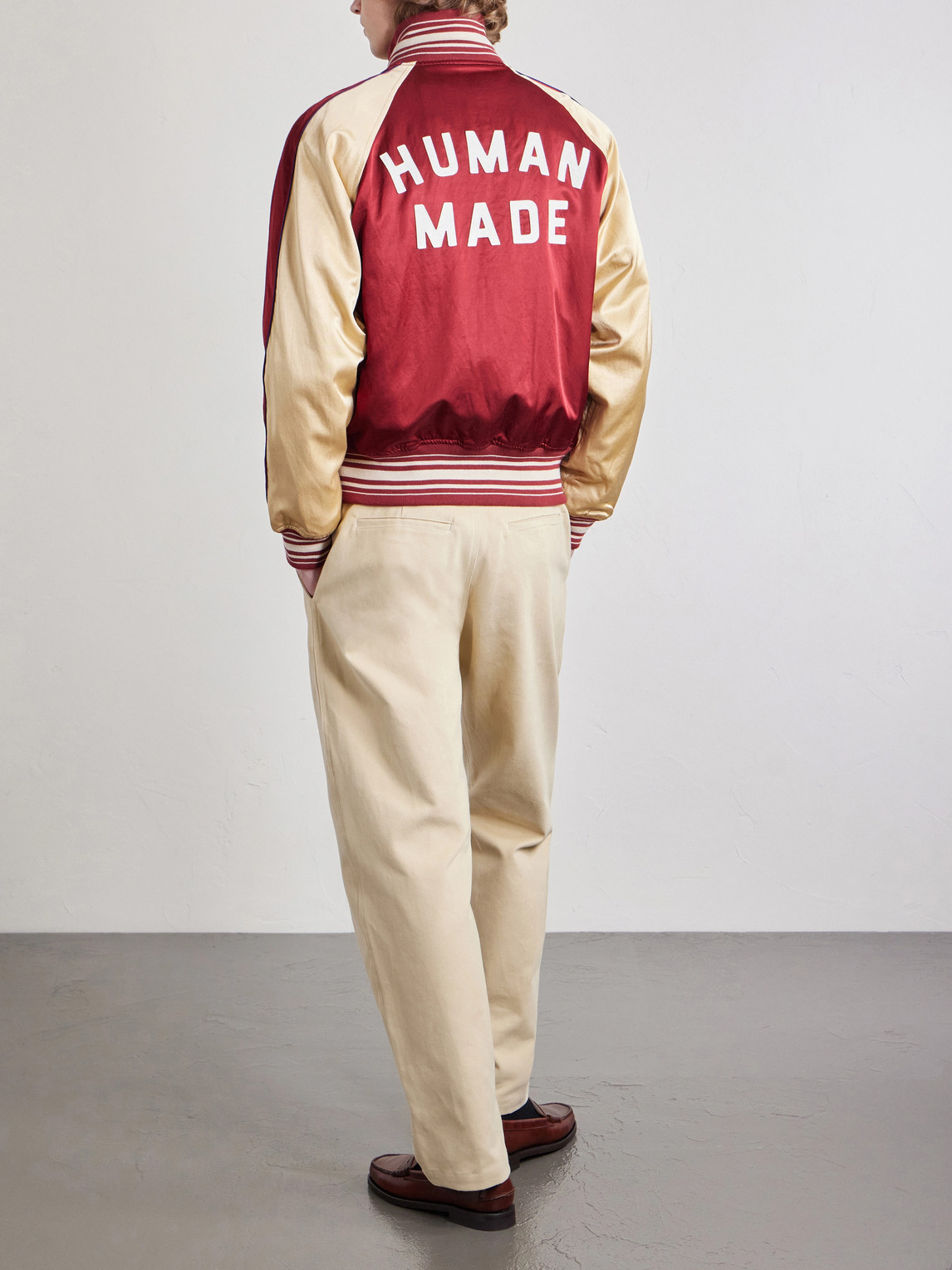 Human Made Reversible Satin Jacket In Red