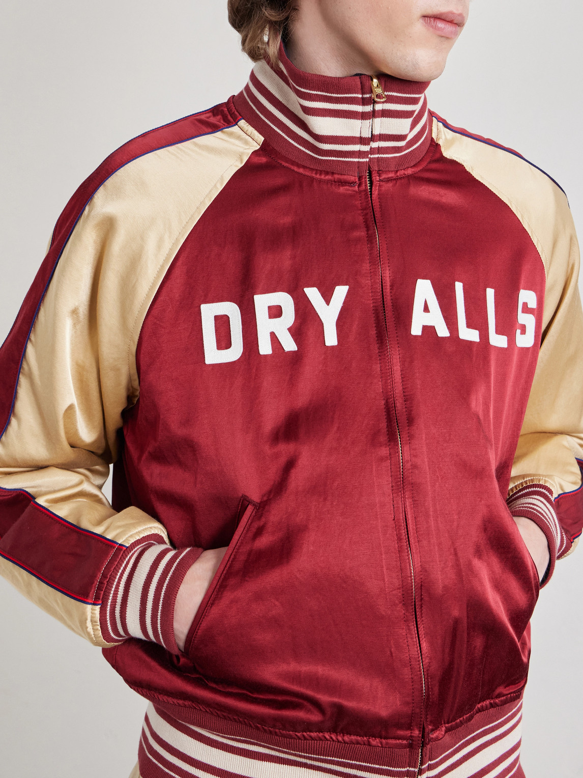 Human Made Reversible Satin Jacket In Red