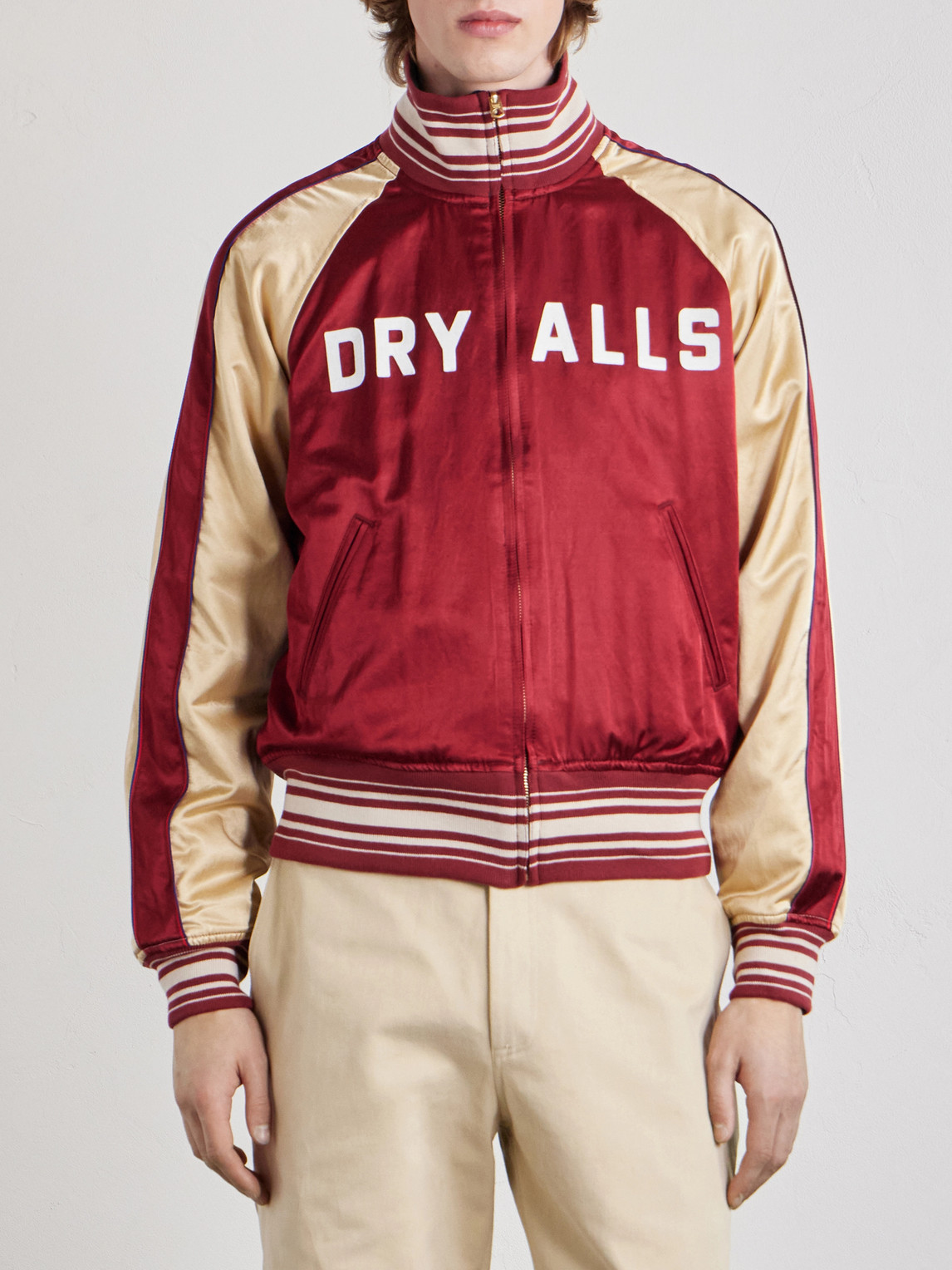 Human Made Reversible Satin Jacket In Red