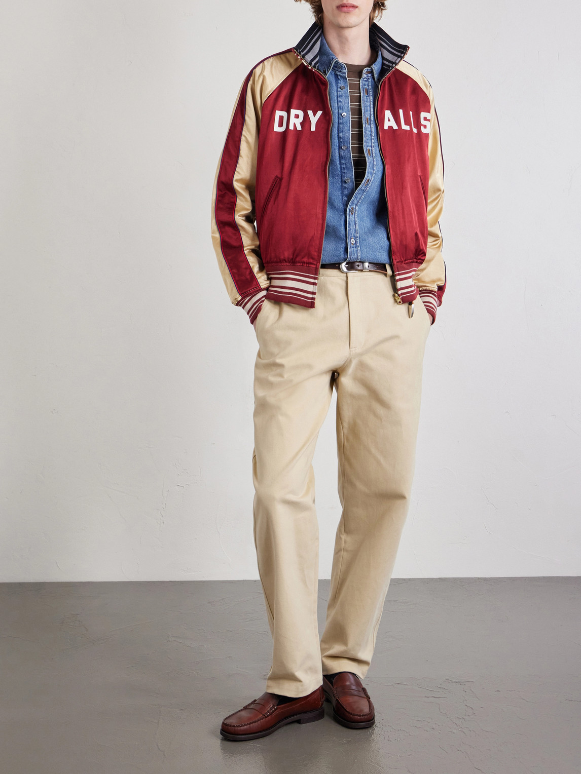 Human Made Reversible Satin Jacket In Red