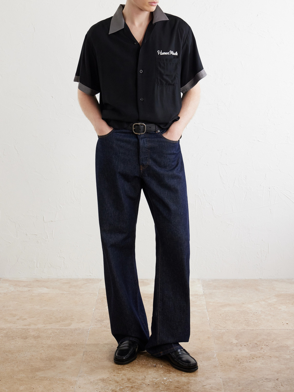 Logo-Embroidered Poplin Shirt