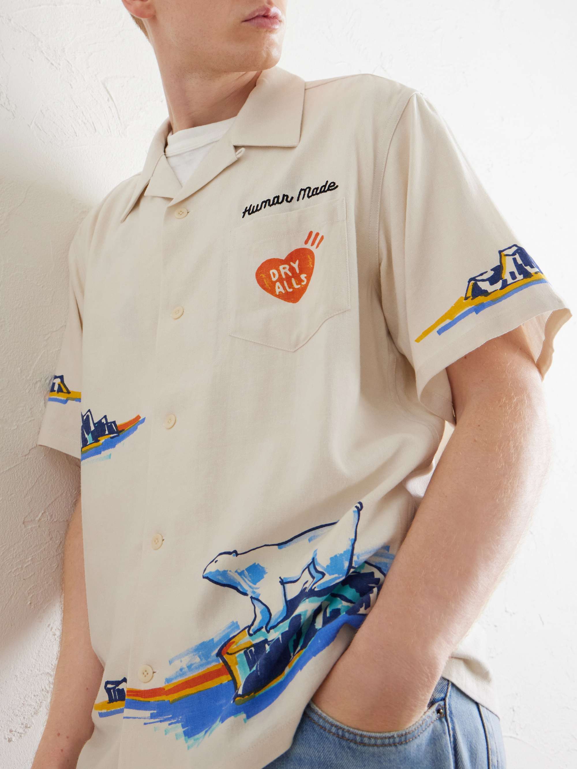 HUMAN MADE Camp-Collar Printed Poplin Shirt for Men | MR PORTER