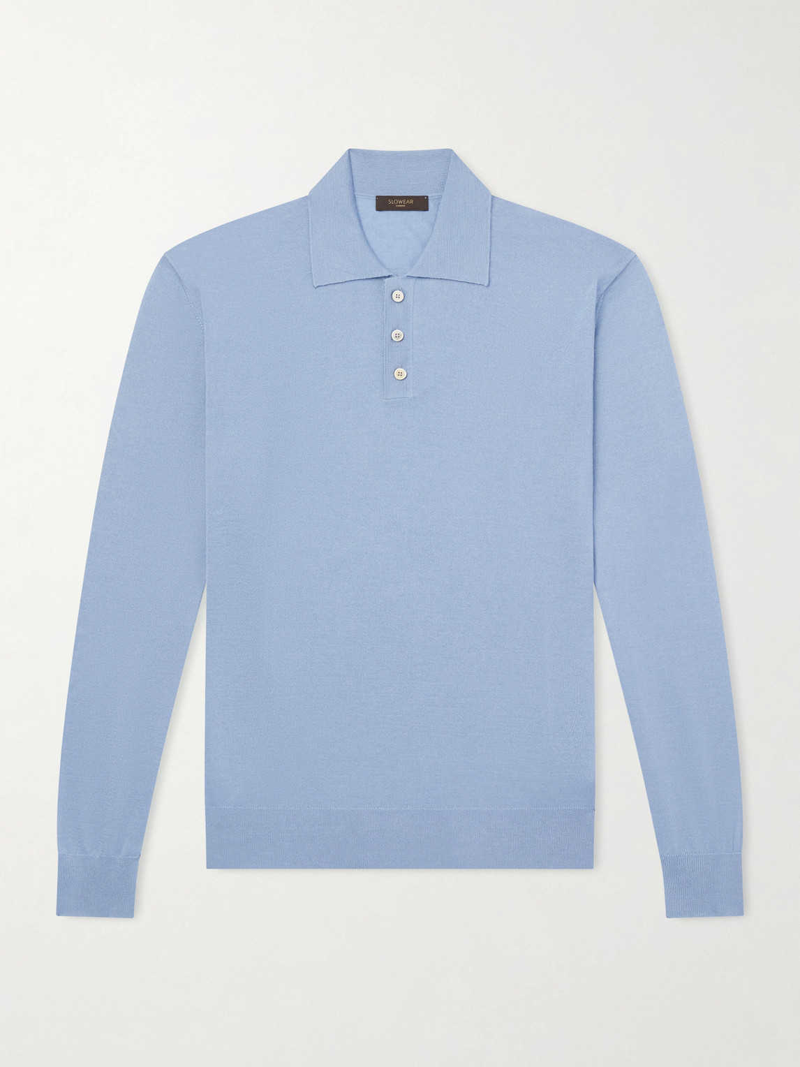 Slowear Slim-Fit Cashmere and Silk-Blend Polo Shirt IT 50