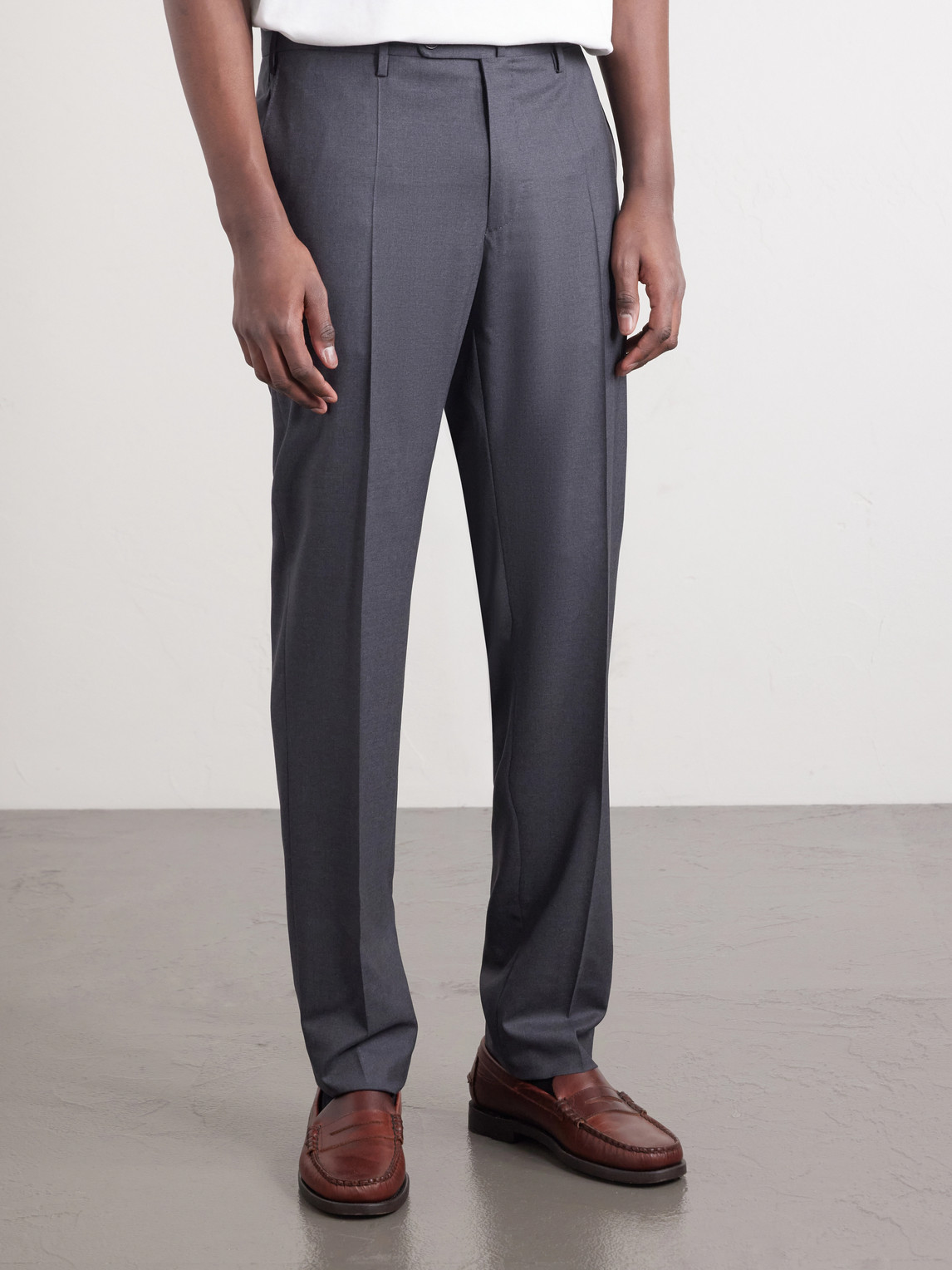 Wool Trousers Slim-Fit