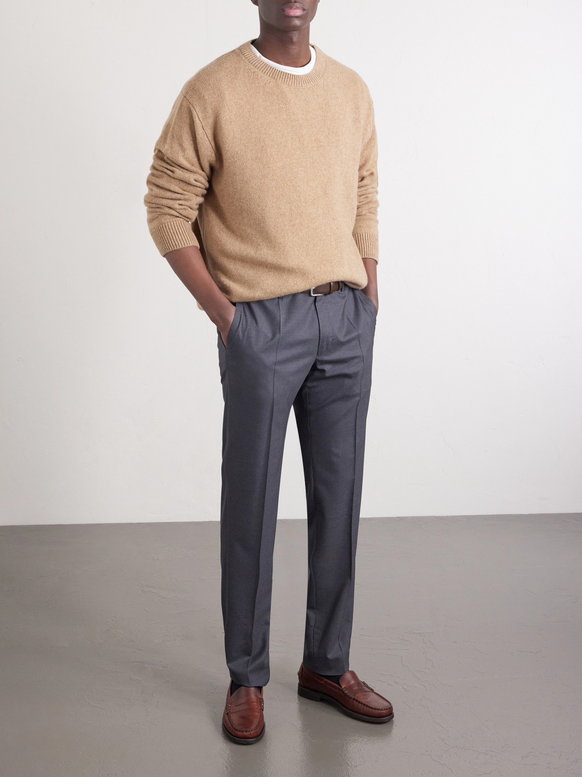 Wool Trousers Slim-Fit