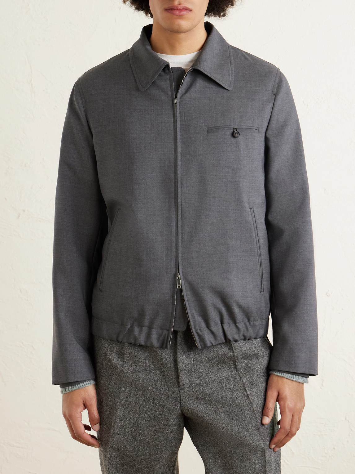  Slowear - Montedoro Wool Bomber Jacket - Men - Gray - It 48 
